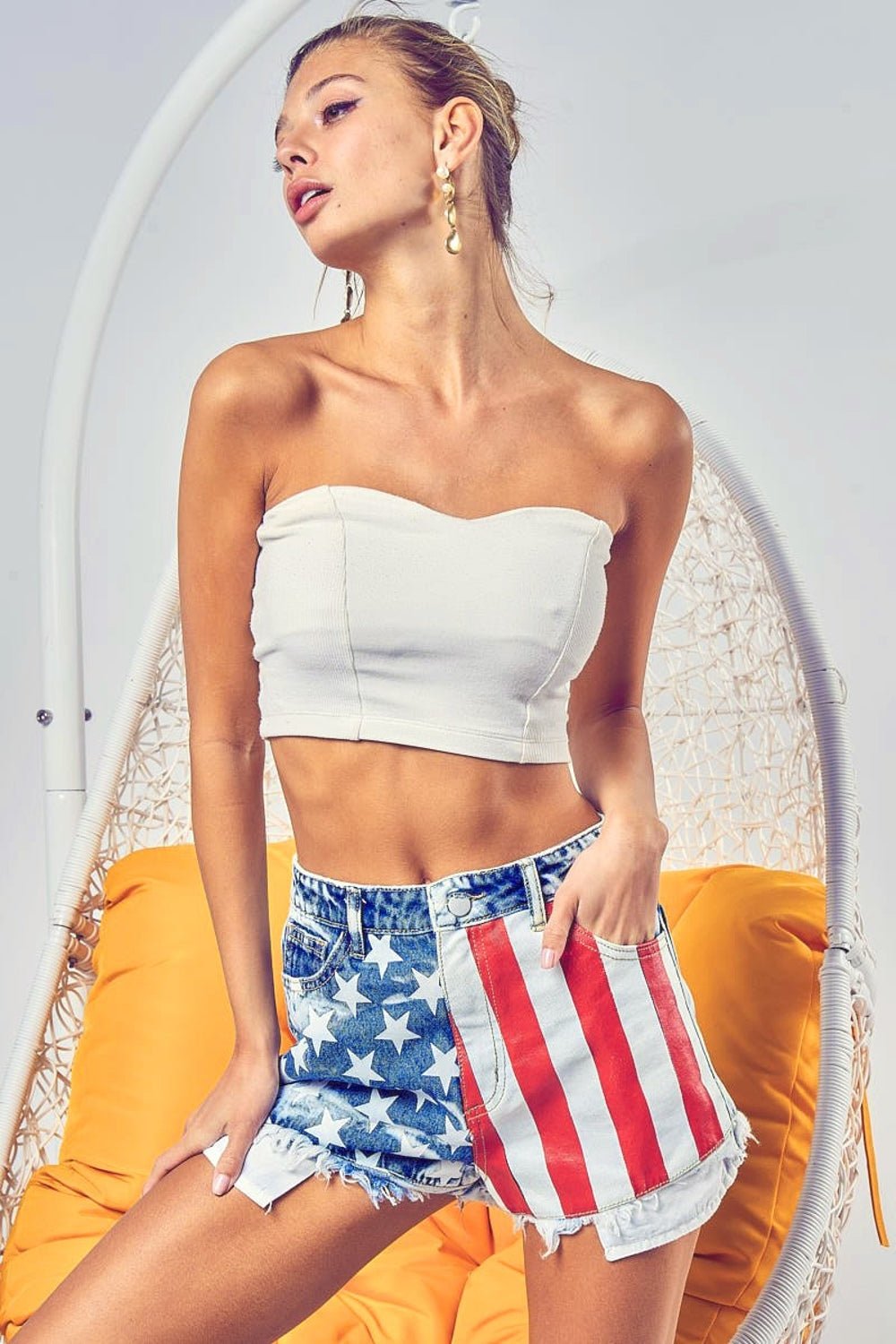 BiBi US Flag Theme Bleached Denim Shorts - GirlyBayJeans & DenimBiBi US Flag Theme Bleached Denim Shorts100100803331651SAmerican FlagGirlyBayBiBi US Flag Theme Bleached Denim Shorts