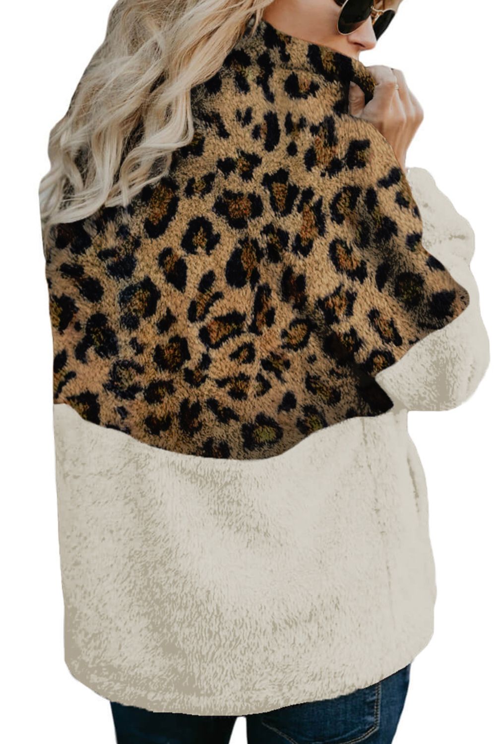 Color Block Half Zip Long Sleeve Fuzzy Sweatshirt - GirlyBaySweatshirts & HoodiesColor Block Half Zip Long Sleeve Fuzzy Sweatshirt100100194101696SLeopardGirlyBayColor Block Half Zip Long Sleeve Fuzzy Sweatshirt