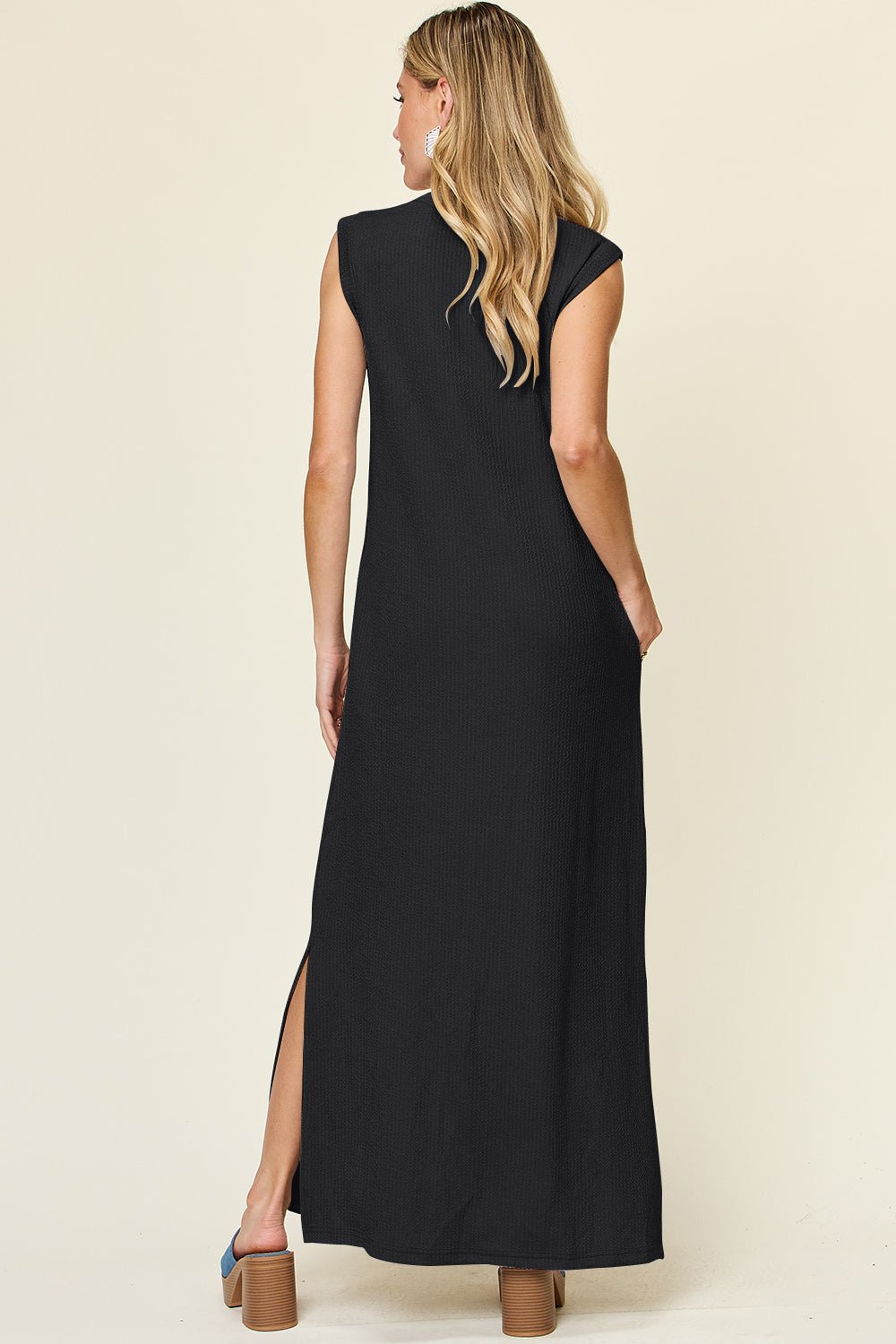 Double Take Full Size Texture Mock Neck Sleeveless Maxi Dress - GirlyBayMaxi DressesDouble Take Full Size Texture Mock Neck Sleeveless Maxi Dress100100854745535SBlackGirlyBayDouble Take Full Size Texture Mock Neck Sleeveless Maxi Dress