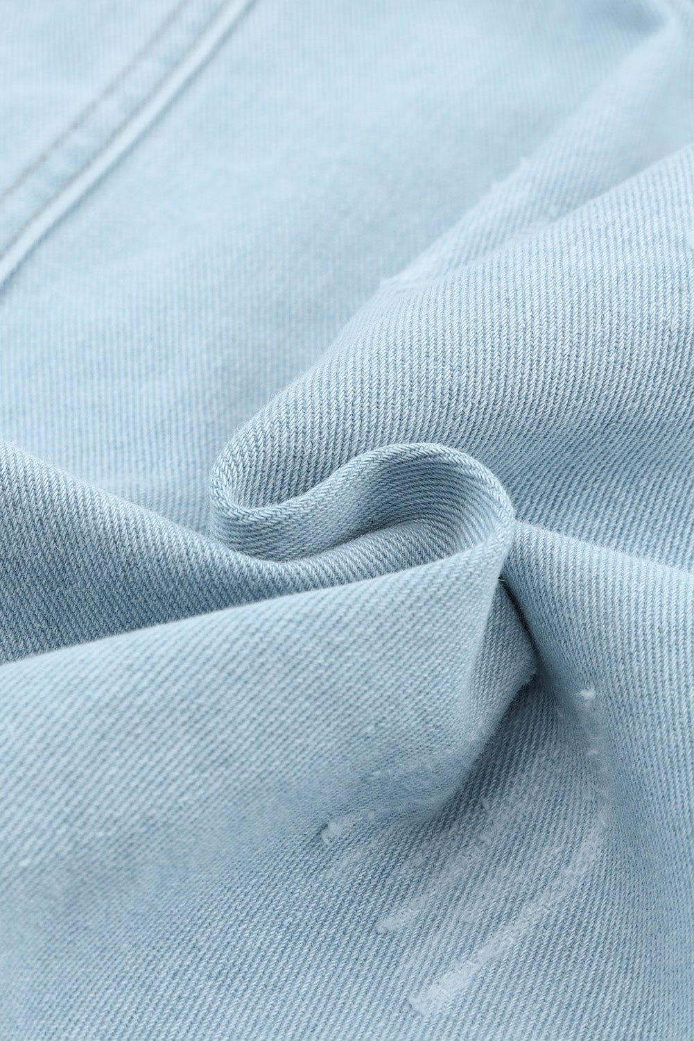 Flap Pocket Raw Hem Denim Jacket - GirlyBayJeans & DenimFlap Pocket Raw Hem Denim Jacket100100980043946SLight BlueGirlyBayFlap Pocket Raw Hem Denim Jacket