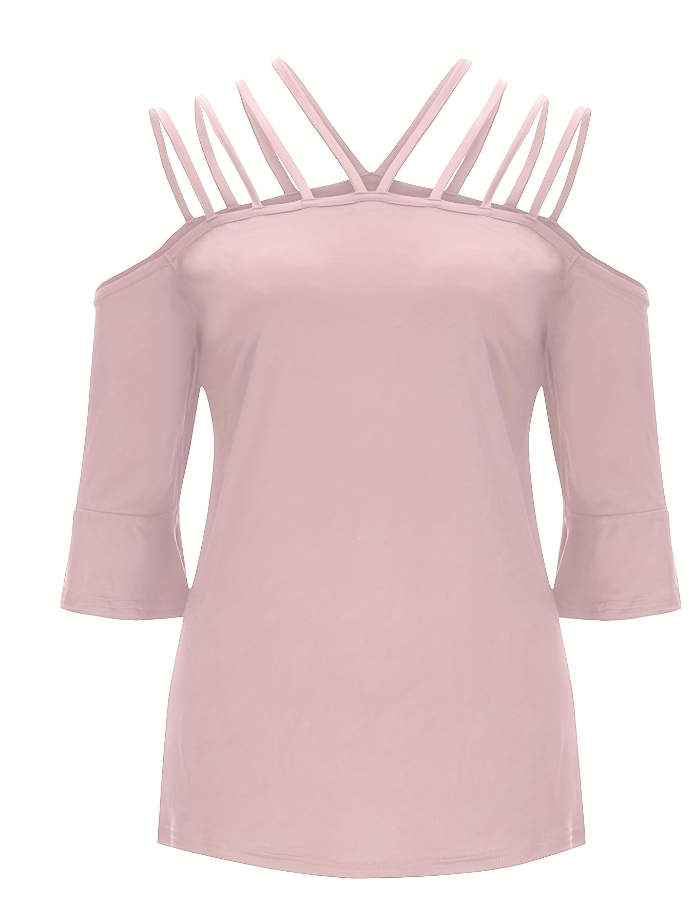 Full Size Cold Shoulder Three - Quarter Sleeve Blouse - GirlyBayShirtFull Size Cold Shoulder Three - Quarter Sleeve Blouse100100494127914SBlush PinkGirlyBayFull Size Cold Shoulder Three - Quarter Sleeve Blouse