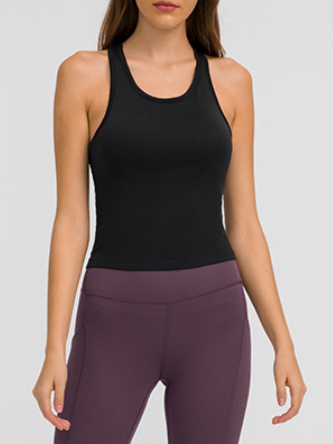 Millennia Round Neck Racerback Active Tank - GirlyBayActivewearMillennia Round Neck Racerback Active Tank1001007576726764BlackGirlyBayMillennia Round Neck Racerback Active Tank