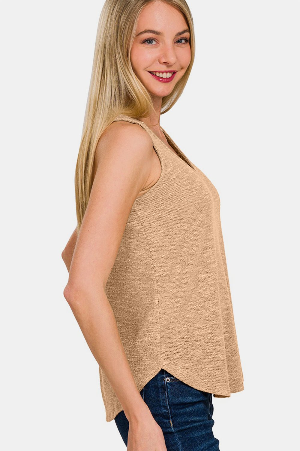Zenana V - Neck Curved Hem Tank - GirlyBayZenana V - Neck Curved Hem Tank100100421131995SDk BrushGirlyBayZenana V - Neck Curved Hem Tank