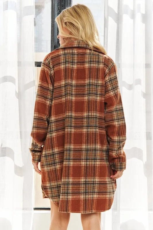 ADORA Full Size Button Down Flannel Shacket Plus Size - GirlyBayPlus Size Clothesed595bc3c40545be95bff397516d2e97 - Max - Origin100100290151408SRUSTGirlyBayed595bc3c40545be95bff397516d2e97 - Max - OriginADORA Full Size Button Down Flannel Shacket Plus SizePlus Size ClothesGirlyBay100100290151408
