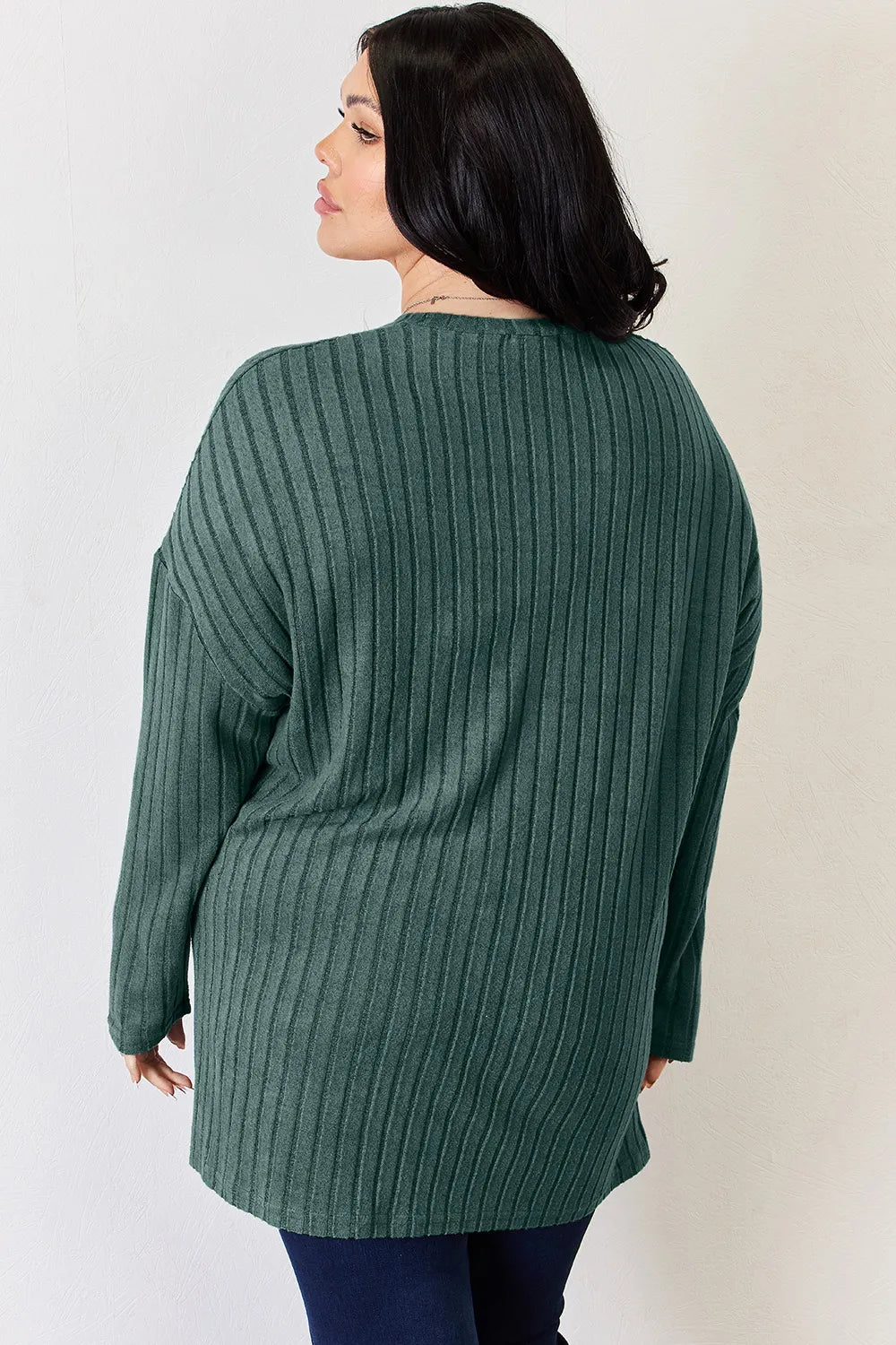 Basic Bae Full Size Ribbed Half Button Long Sleeve High - Low T-Shirt - GirlyBayGiryBayb15ffcc6 - 645c - 4891 - 8e20 - 804ac3e6d88a - Max100101401231849SArmy GreenGirlyBayb15ffcc6 - 645c - 4891 - 8e20 - 804ac3e6d88a - MaxBasic Bae Full Size Ribbed Half Button Long Sleeve High - Low T-ShirtGiryBayGirlyBay100101401231849