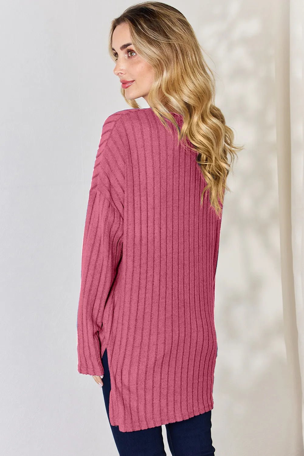 Basic Bae Full Size Ribbed Half Button Long Sleeve High - Low T-Shirt - GirlyBayGiryBay235650d8 - 760f - 42ee - b291 - 4d93cb67a706 - Max100101401231958SHot PinkGirlyBay235650d8 - 760f - 42ee - b291 - 4d93cb67a706 - MaxBasic Bae Full Size Ribbed Half Button Long Sleeve High - Low T-ShirtGiryBayGirlyBay100101401231958