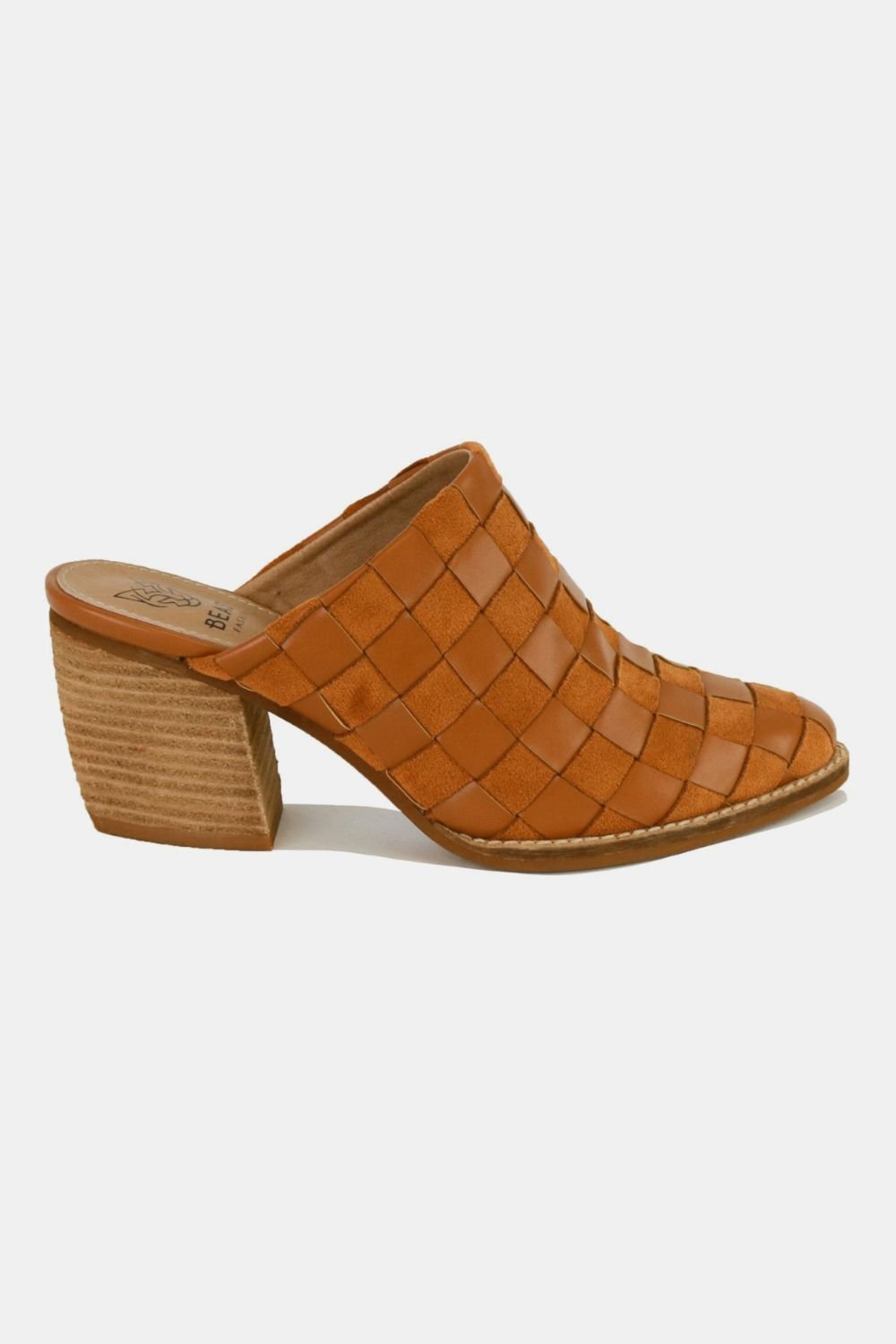 Beast Fashion Woven Checkerboard Block Heel Mule Shoes - GirlyBayShoesBeast Fashion Woven Checkerboard Block Heel Mule Shoes1006006892511076CaramelGirlyBayBeast Fashion Woven Checkerboard Block Heel Mule Shoes