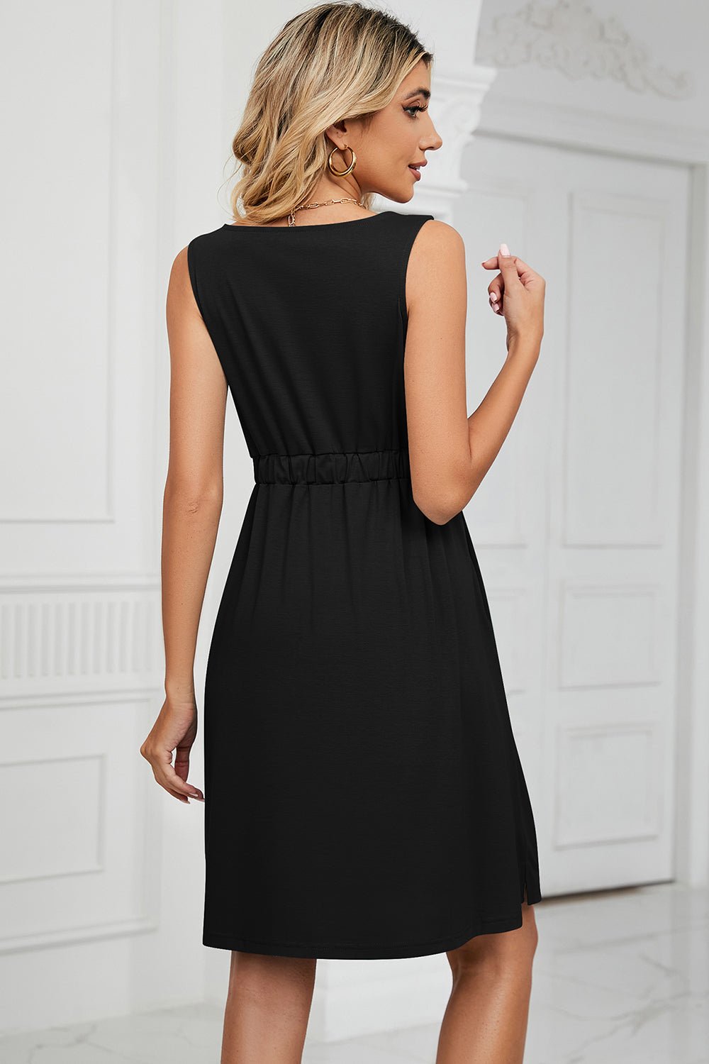 Chic Mini Dress with Wide StrapsCasual DressesGirlyBayGirlyBay100100762371765BlackSH&L&LShip From Overseas