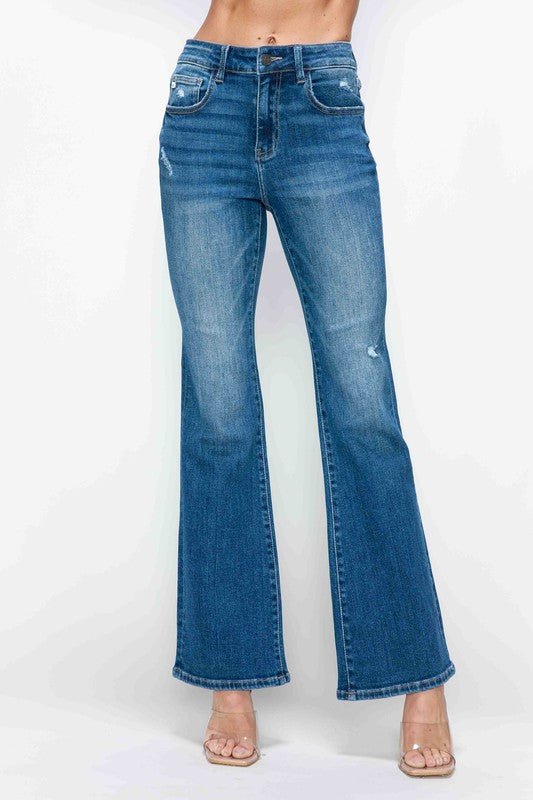 bytos Full Size High Rise Bootcut Jeans with Pockets - GirlyBayJeans & Denimbytos Full Size High Rise Bootcut Jeans with Pockets1001008502916571(25)MediumGirlyBaybytos Full Size High Rise Bootcut Jeans with Pockets