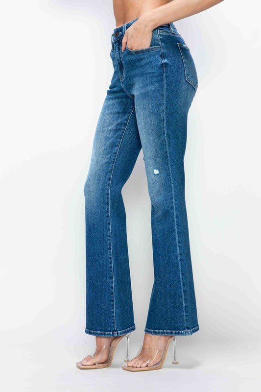 bytos Full Size High Rise Bootcut Jeans with Pockets - GirlyBayJeans & Denimbytos Full Size High Rise Bootcut Jeans with Pockets1001008502916571(25)MediumGirlyBaybytos Full Size High Rise Bootcut Jeans with Pockets
