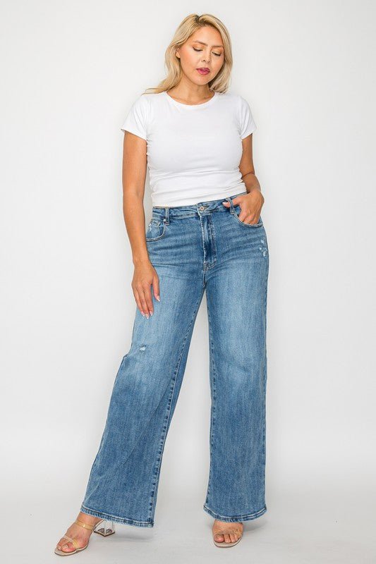 bytos Full Size High Rise Wide Leg Jeans with Pockets - GirlyBayJeans & Denimbytos Full Size High Rise Wide Leg Jeans with Pockets1001007337914721(25)MediumGirlyBaybytos Full Size High Rise Wide Leg Jeans with Pockets