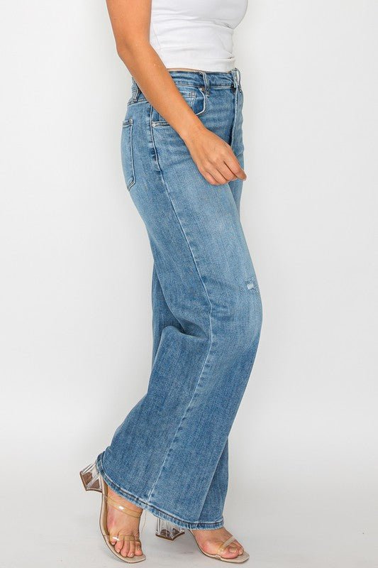 bytos Full Size High Rise Wide Leg Jeans with Pockets - GirlyBayJeans & Denimbytos Full Size High Rise Wide Leg Jeans with Pockets1001007337914721(25)MediumGirlyBaybytos Full Size High Rise Wide Leg Jeans with Pockets