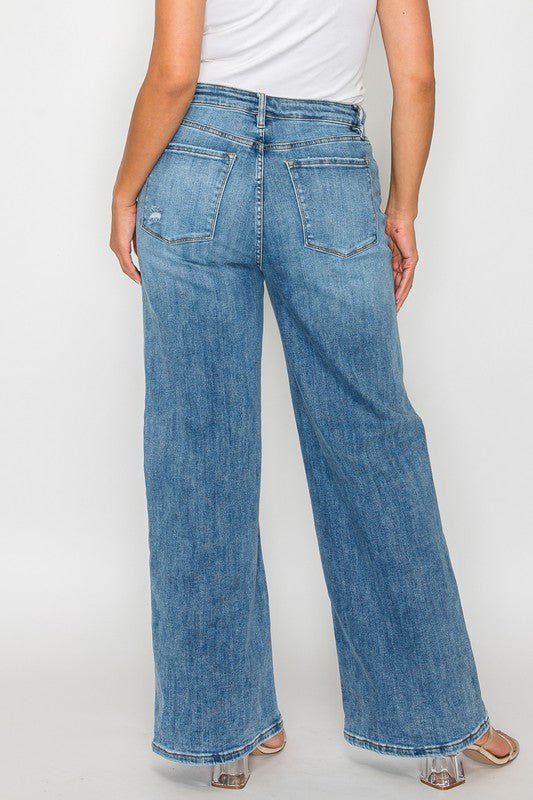 bytos Full Size High Rise Wide Leg Jeans with Pockets - GirlyBayJeans & Denimbytos Full Size High Rise Wide Leg Jeans with Pockets1001007337914721(25)MediumGirlyBaybytos Full Size High Rise Wide Leg Jeans with Pockets