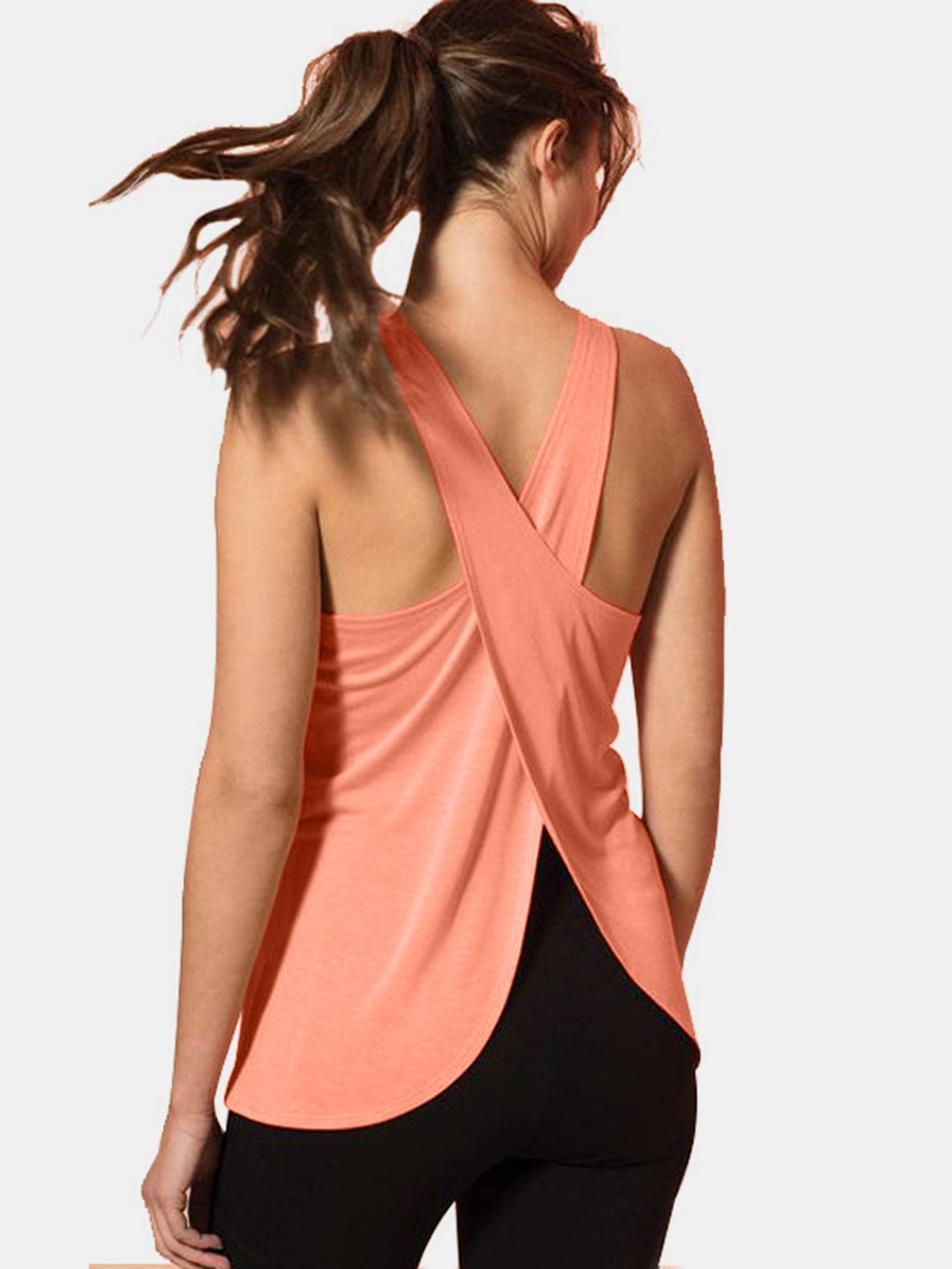 Crisscross Scoop Neck Active Tank - GirlyBayActivewearCrisscross Scoop Neck Active Tank100100277871310SCoralGirlyBayCrisscross Scoop Neck Active Tank
