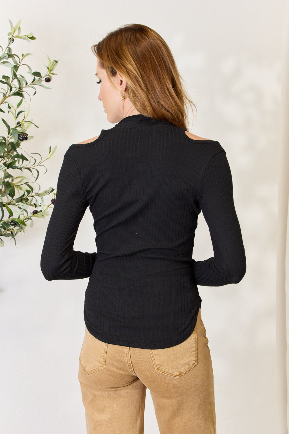 Culture Code Full Size Ribbed Surplice Cold Shoulder Top - GirlyBayShirtCulture Code Full Size Ribbed Surplice Cold Shoulder Top100101836360419SBlackGirlyBayCulture Code Full Size Ribbed Surplice Cold Shoulder Top