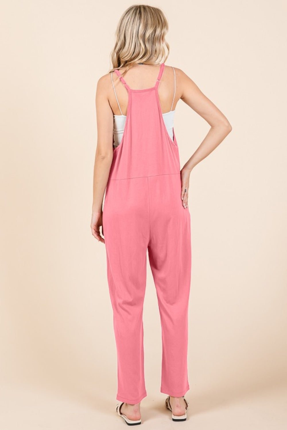 Culture Code Full Size Sleeveless Jumpsuit with Pockets - GirlyBayJumpsuits & RompersCulture Code Full Size Sleeveless Jumpsuit with Pockets100100668771109SPinkGirlyBayCulture Code Full Size Sleeveless Jumpsuit with Pockets