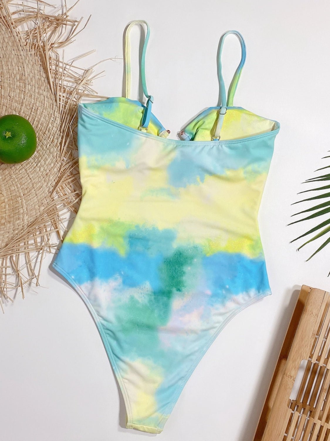 Cutout Tie-Dye Spaghetti Strap One-Piece SwimwearSwimwear One piecesGirly BayGirlyBay100100132411964AquaSDouble.T