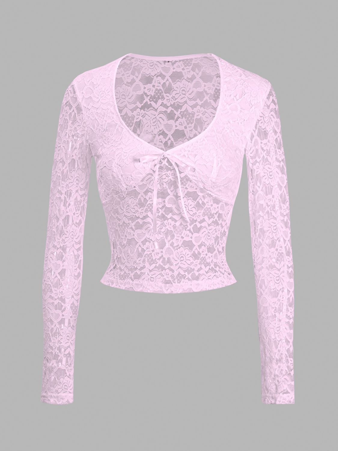 Devine Scoop Neck Long Sleeve Lace Top - GirlyBayDevine Scoop Neck Long Sleeve Lace Top100100422871378SBlush PinkGirlyBayDevine Scoop Neck Long Sleeve Lace Top