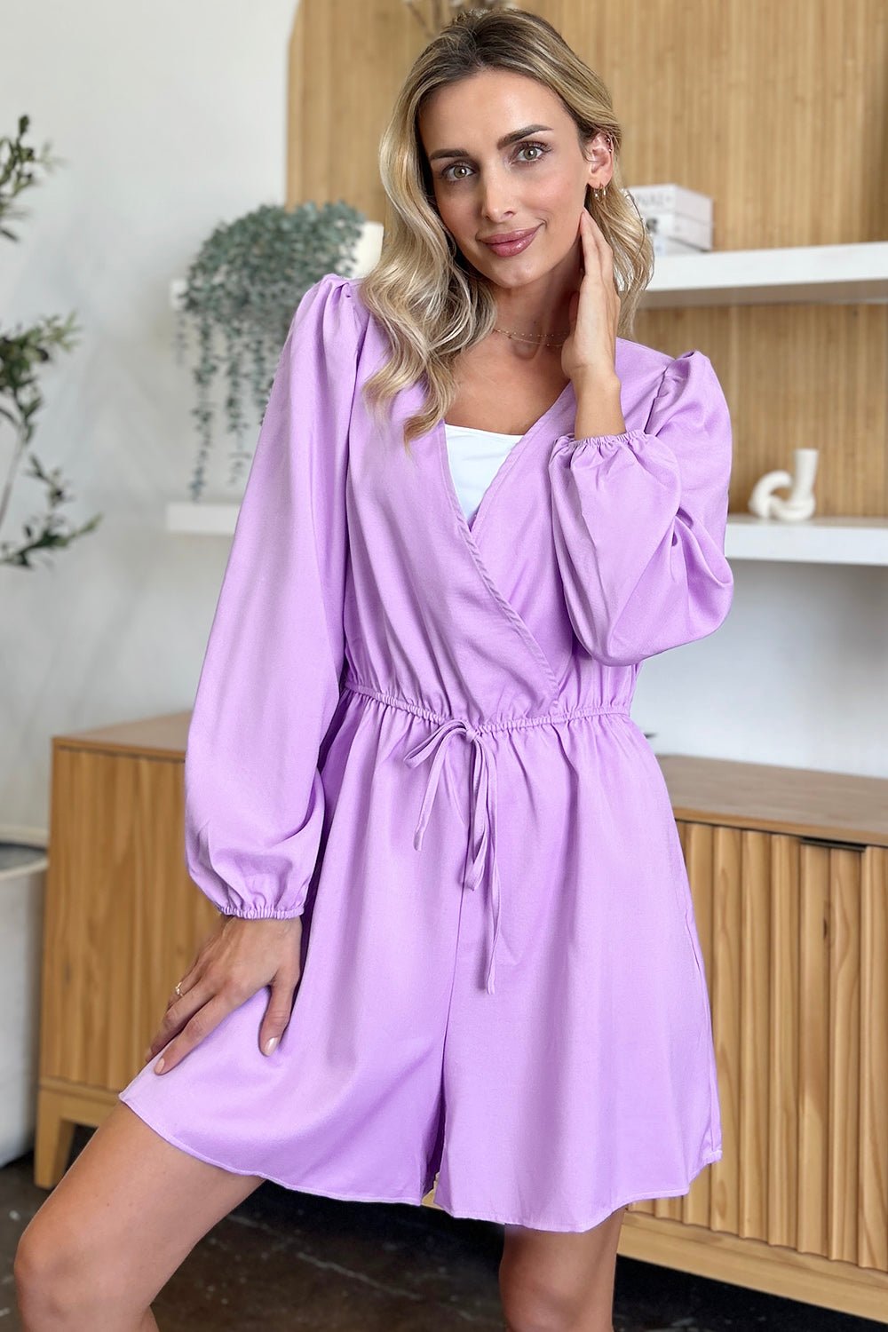 Double Take Full Size Drawstring Long Sleeve Romper - GirlyBayJumpsuits & RompersDouble Take Full Size Drawstring Long Sleeve Romper100100122137997SLavenderGirlyBayDouble Take Full Size Drawstring Long Sleeve Romper