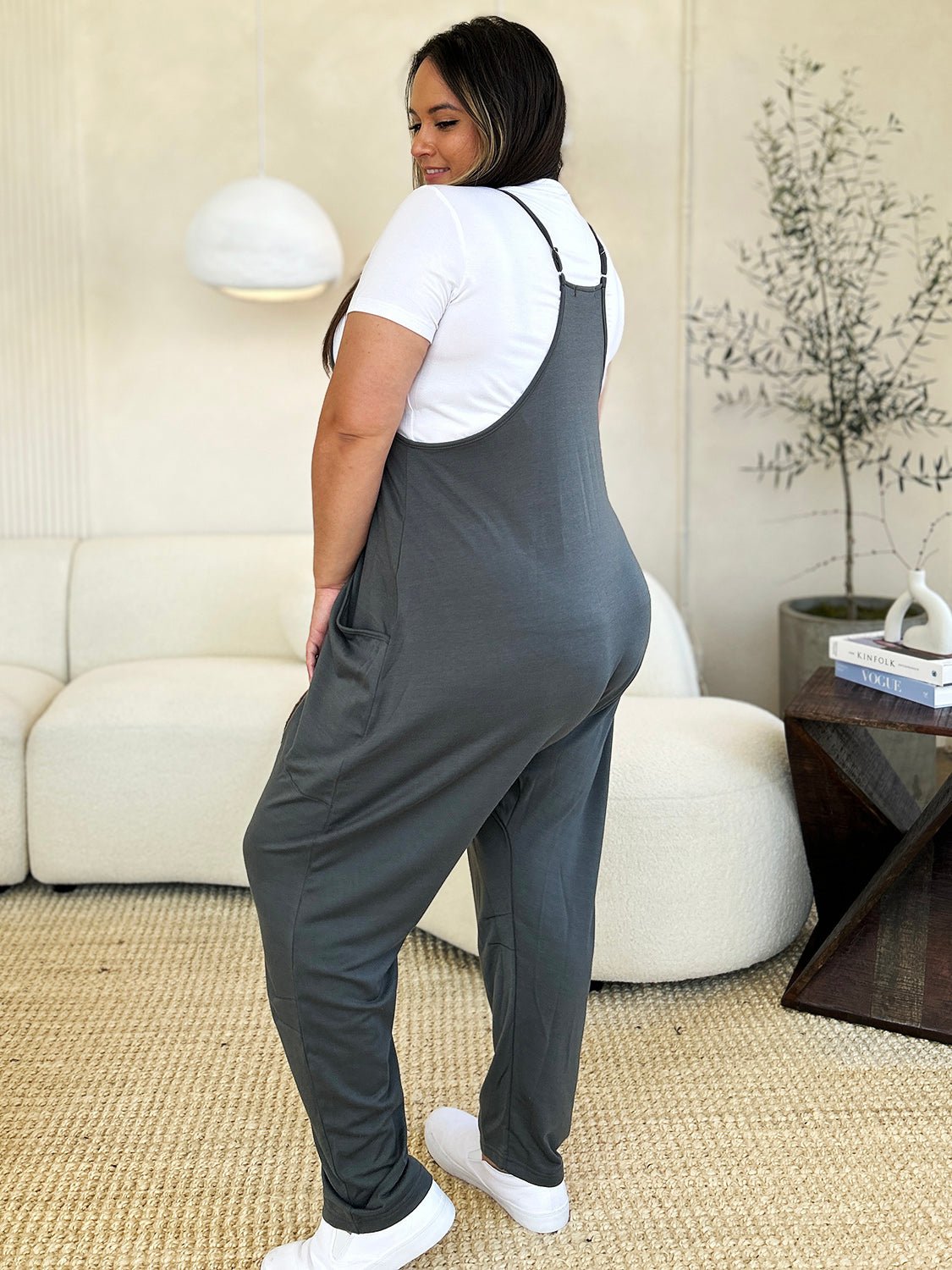 Double Take Full Size Sleeveless V - Neck Pocketed Jumpsuit - GirlyBayJumpsuits & RompersDouble Take Full Size Sleeveless V - Neck Pocketed Jumpsuit100101497156356SDark GrayGirlyBayDouble Take Full Size Sleeveless V - Neck Pocketed Jumpsuit
