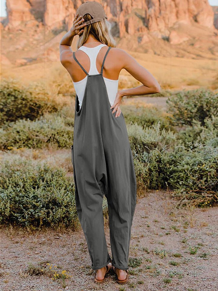 Double Take Full Size Sleeveless V - Neck Pocketed Jumpsuit - GirlyBayJumpsuits & RompersDouble Take Full Size Sleeveless V - Neck Pocketed Jumpsuit100101497156356SDark GrayGirlyBayDouble Take Full Size Sleeveless V - Neck Pocketed Jumpsuit