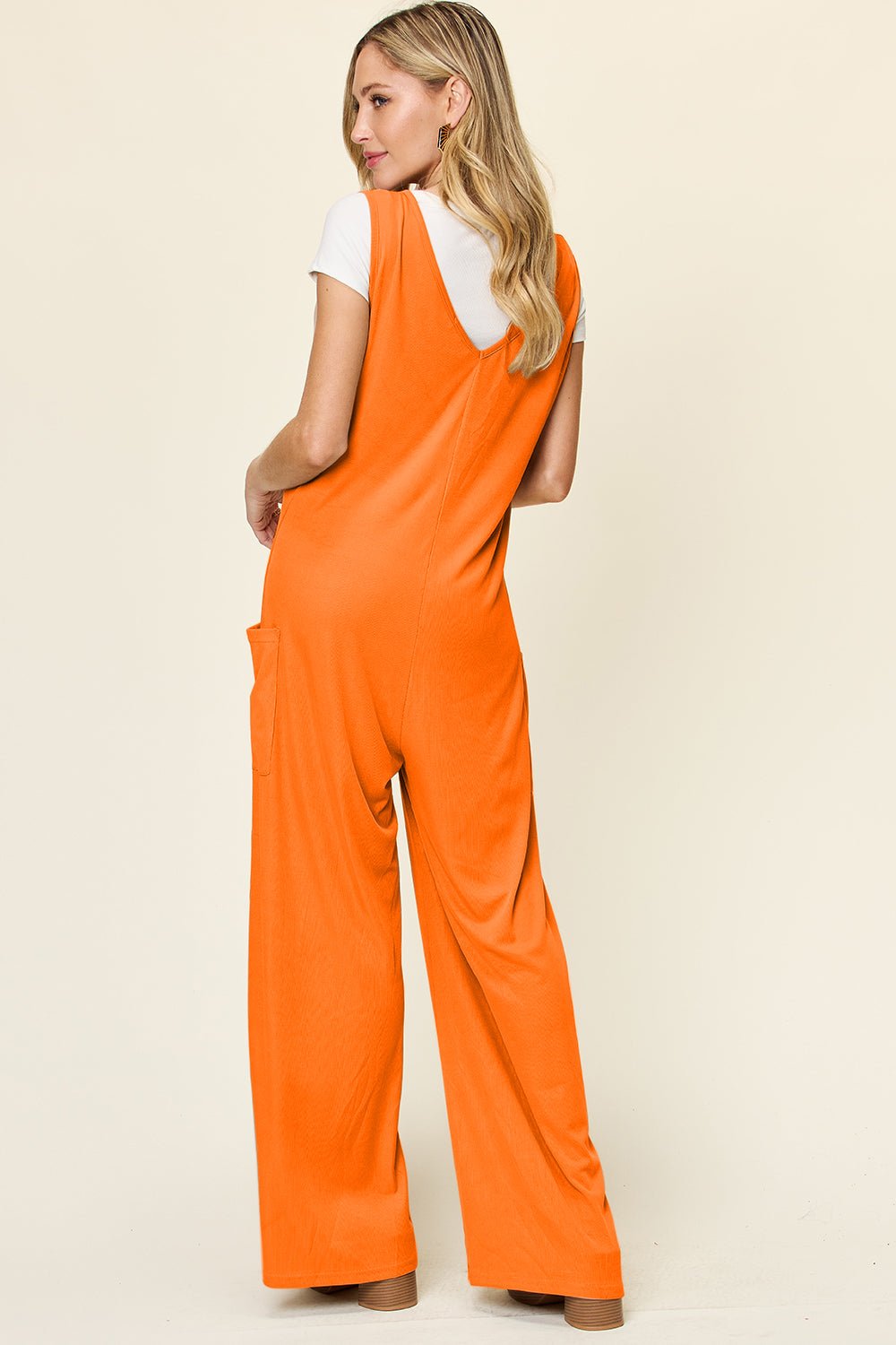 Double Take Full Size Sleeveless Wide Leg Jumpsuit with Pockets - GirlyBayJumpsuits & RompersDouble Take Full Size Sleeveless Wide Leg Jumpsuit with Pockets100100375754947STangerineGirlyBayDouble Take Full Size Sleeveless Wide Leg Jumpsuit with Pockets