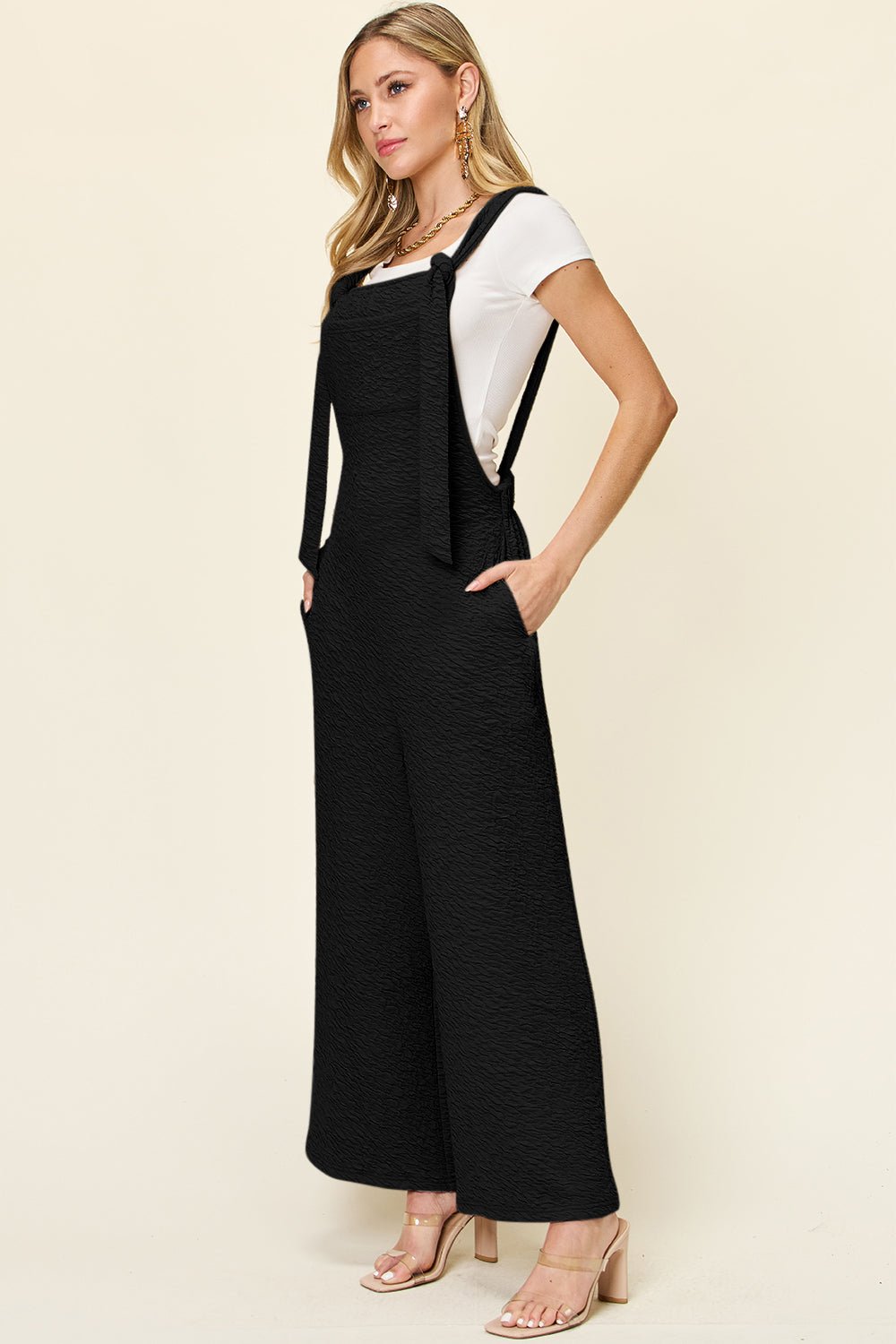 Double Take Full Size Sleeveless Wide Leg Jumpsuit - GirlyBayJumpsuits & RompersDouble Take Full Size Sleeveless Wide Leg Jumpsuit100100364987004SBlackGirlyBayDouble Take Full Size Sleeveless Wide Leg Jumpsuit