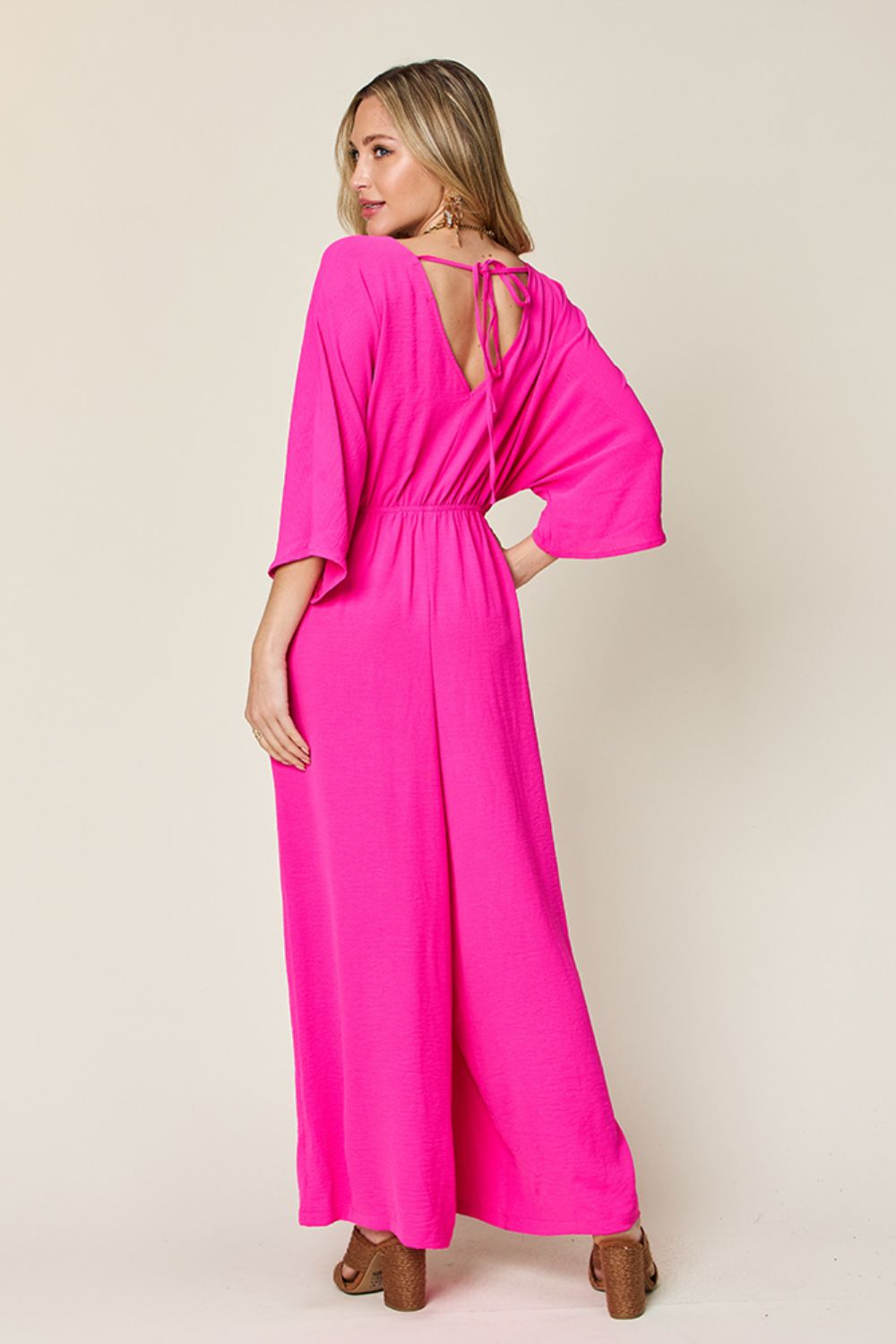 Double Take Full Size Surplice Wide Leg Jumpsuit with Pockets - GirlyBayJumpsuits & RompersDouble Take Full Size Surplice Wide Leg Jumpsuit with Pockets100100969191975SHot PinkGirlyBayDouble Take Full Size Surplice Wide Leg Jumpsuit with Pockets