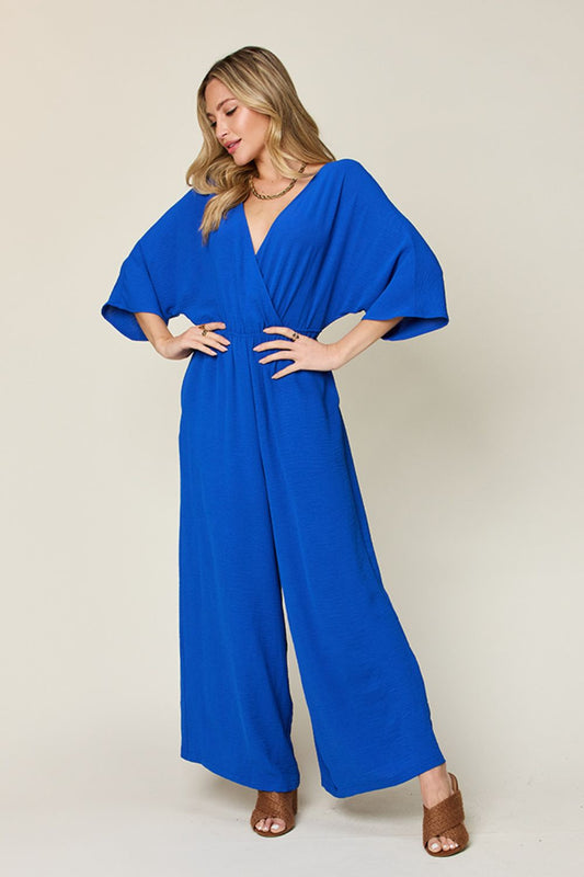 Double Take Full Size Surplice Wide Leg Jumpsuit with Pockets - GirlyBayJumpsuits & RompersDouble Take Full Size Surplice Wide Leg Jumpsuit with Pockets100100969193110SRoyal BlueGirlyBayDouble Take Full Size Surplice Wide Leg Jumpsuit with Pockets