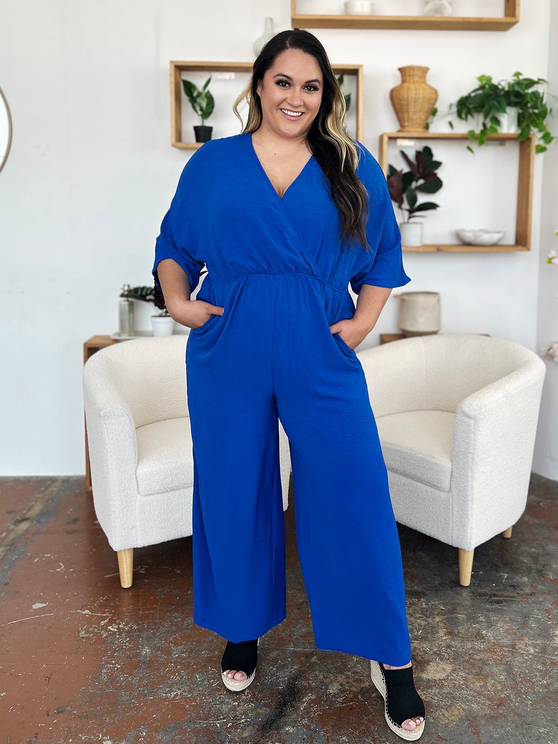 Double Take Full Size Surplice Wide Leg Jumpsuit with Pockets - GirlyBayJumpsuits & RompersDouble Take Full Size Surplice Wide Leg Jumpsuit with Pockets100100969193110SRoyal BlueGirlyBayDouble Take Full Size Surplice Wide Leg Jumpsuit with Pockets