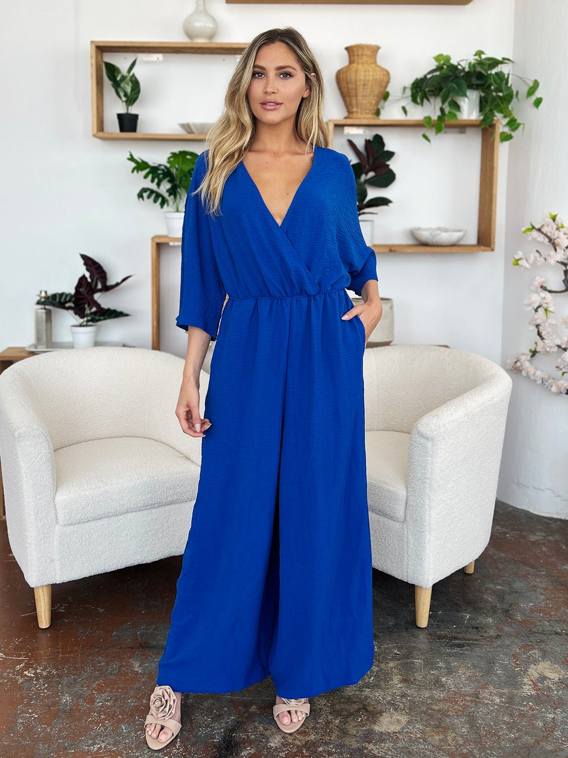 Double Take Full Size Surplice Wide Leg Jumpsuit with Pockets - GirlyBayJumpsuits & RompersDouble Take Full Size Surplice Wide Leg Jumpsuit with Pockets100100969193110SRoyal BlueGirlyBayDouble Take Full Size Surplice Wide Leg Jumpsuit with Pockets