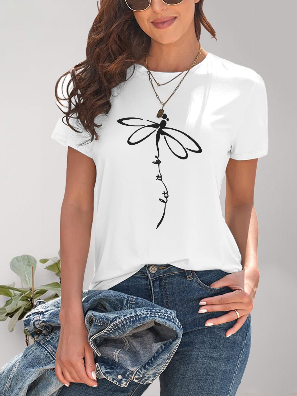 Dragonfly Graphic Round Neck Short Sleeve T-Shirt - GirlyBayDragonfly Graphic Round Neck Short Sleeve T-Shirt100100773761190SWhiteGirlyBayDragonfly Graphic Round Neck Short Sleeve T-Shirt