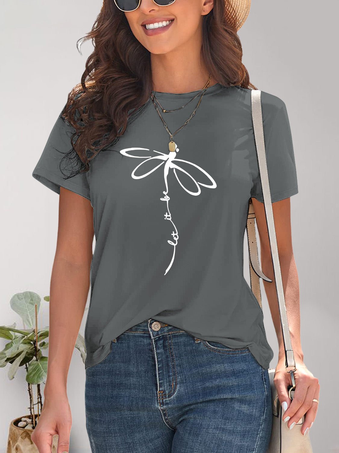 Dragonfly Graphic Round Neck Short Sleeve T-Shirt - GirlyBayDragonfly Graphic Round Neck Short Sleeve T-Shirt100100773762605SDark GrayGirlyBayDragonfly Graphic Round Neck Short Sleeve T-Shirt