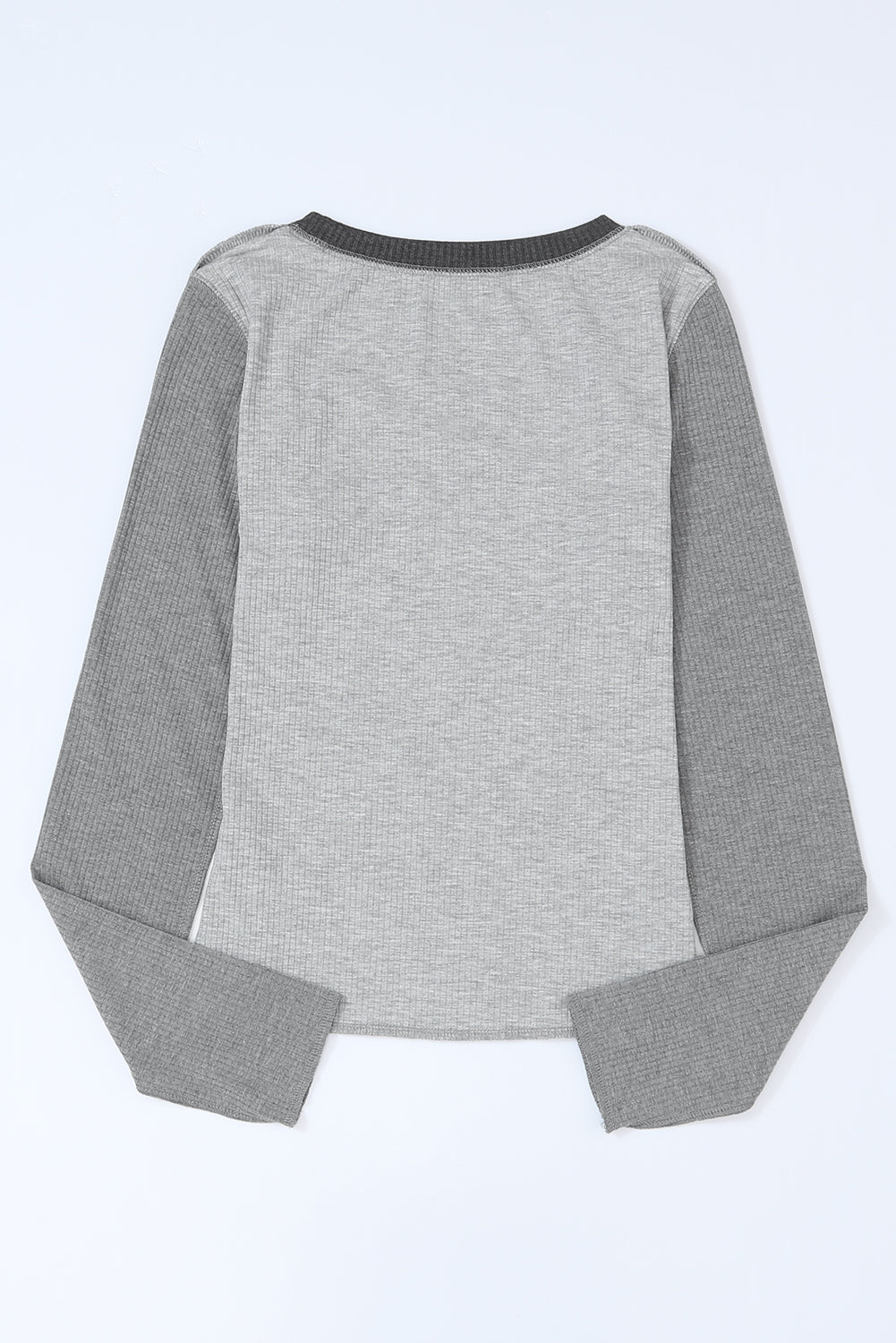Exposed Seam Contrast Round Neck Long Sleeve T-Shirt - GirlyBayExposed Seam Contrast Round Neck Long Sleeve T-Shirt100100835875629SGrayGirlyBayExposed Seam Contrast Round Neck Long Sleeve T-Shirt
