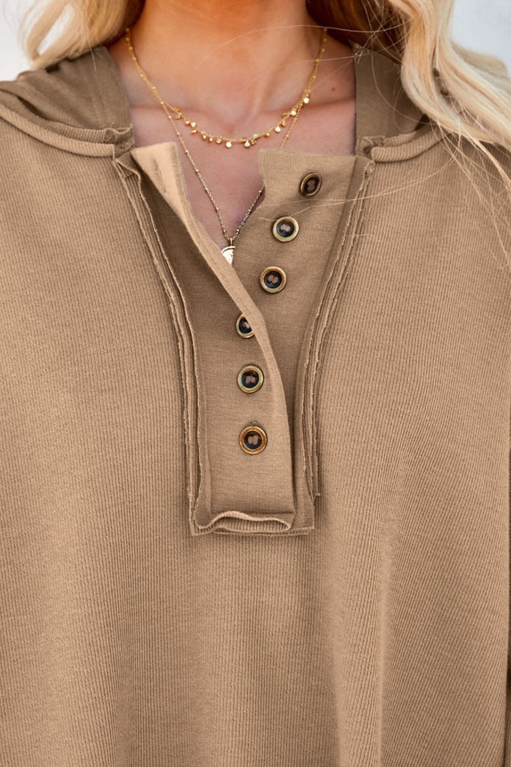 Exposed Seam Long Sleeve Hoodie - GirlyBaySweatshirts & HoodiesExposed Seam Long Sleeve Hoodie100100183025756SKhakiGirlyBayExposed Seam Long Sleeve Hoodie