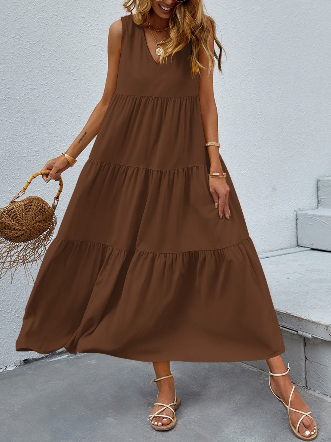 FAM - FAM Tiered V - Neck Sleeveless Dress - GirlyBayMaxi DressesFAM - FAM Tiered V - Neck Sleeveless Dress100100481841300SBlackGirlyBayFAM - FAM Tiered V - Neck Sleeveless Dress