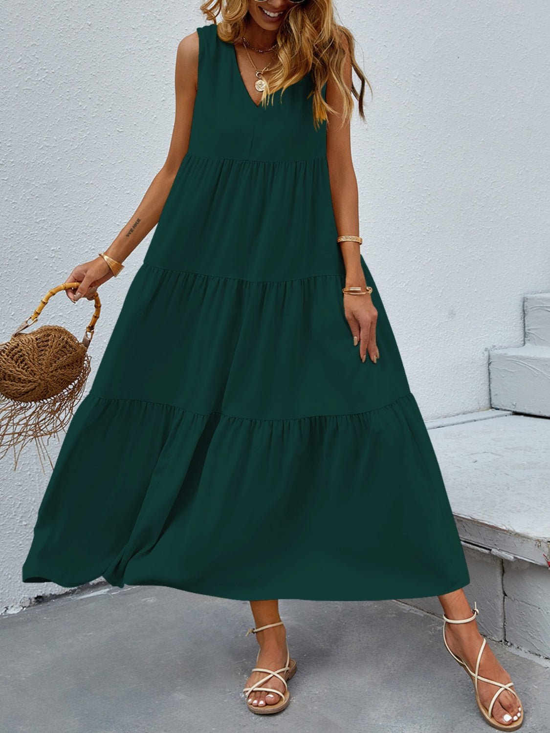 FAM - FAM Tiered V - Neck Sleeveless Dress - GirlyBayMaxi DressesFAM - FAM Tiered V - Neck Sleeveless Dress100100481841300SBlackGirlyBayFAM - FAM Tiered V - Neck Sleeveless Dress