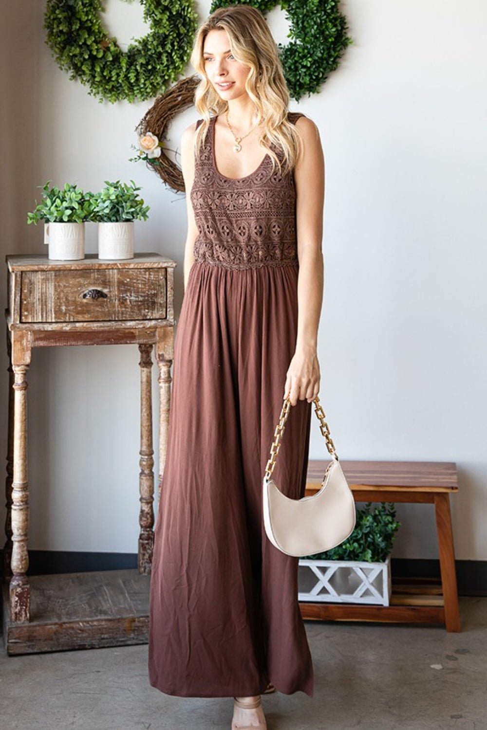 First Love Tie Back Sleeveless Slit Wide Leg Jumpsuit - GirlyBayJumpsuits & RompersFirst Love Tie Back Sleeveless Slit Wide Leg Jumpsuit100100810281091SBROWNGirlyBayFirst Love Tie Back Sleeveless Slit Wide Leg Jumpsuit