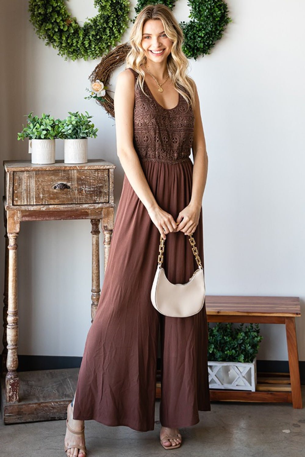 First Love Tie Back Sleeveless Slit Wide Leg Jumpsuit - GirlyBayJumpsuits & RompersFirst Love Tie Back Sleeveless Slit Wide Leg Jumpsuit100100810281091SBROWNGirlyBayFirst Love Tie Back Sleeveless Slit Wide Leg Jumpsuit