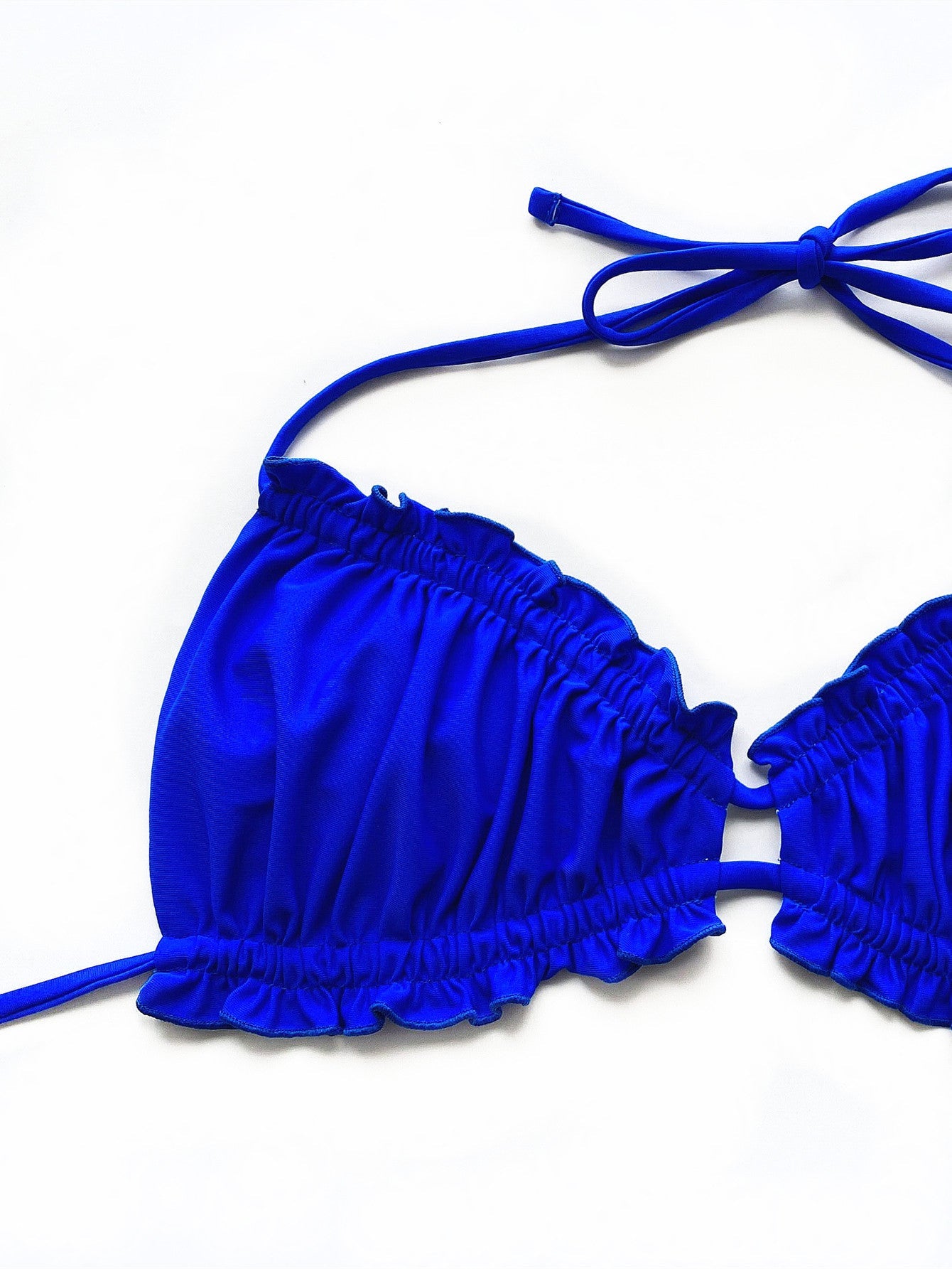 Frill Trill Halter Neck Bikini SetBikinis & TankinisTrendsiGirlyBay100100290226547Royal BlueSDouble.T