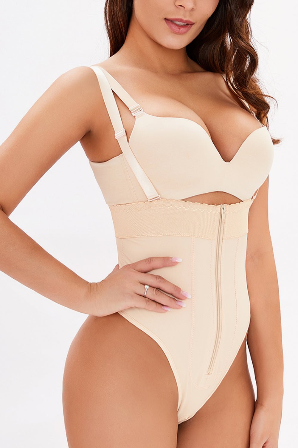 Full Size Adjustable Strap Zip - Up Shaping Bodysuit - GirlyBayLoungewear & UnderwearFull Size Adjustable Strap Zip - Up Shaping Bodysuit100100053390136SApricotGirlyBayFull Size Adjustable Strap Zip - Up Shaping Bodysuit