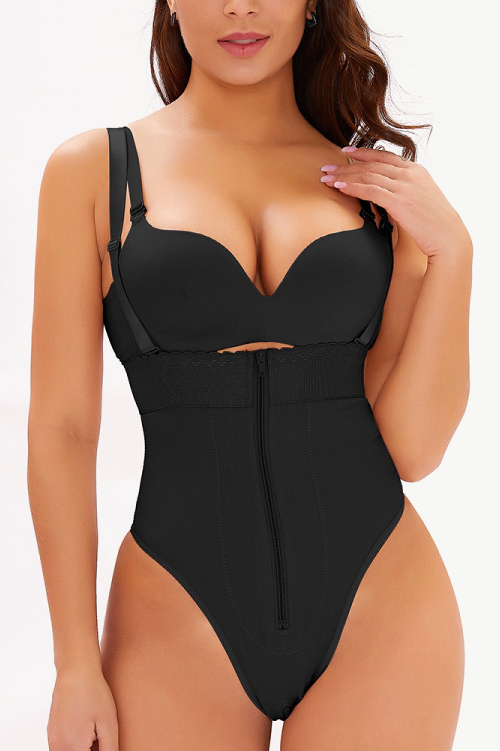 Full Size Adjustable Strap Zip - Up Shaping Bodysuit - GirlyBayLoungewear & UnderwearFull Size Adjustable Strap Zip - Up Shaping Bodysuit100100053396131SBlackGirlyBayFull Size Adjustable Strap Zip - Up Shaping Bodysuit