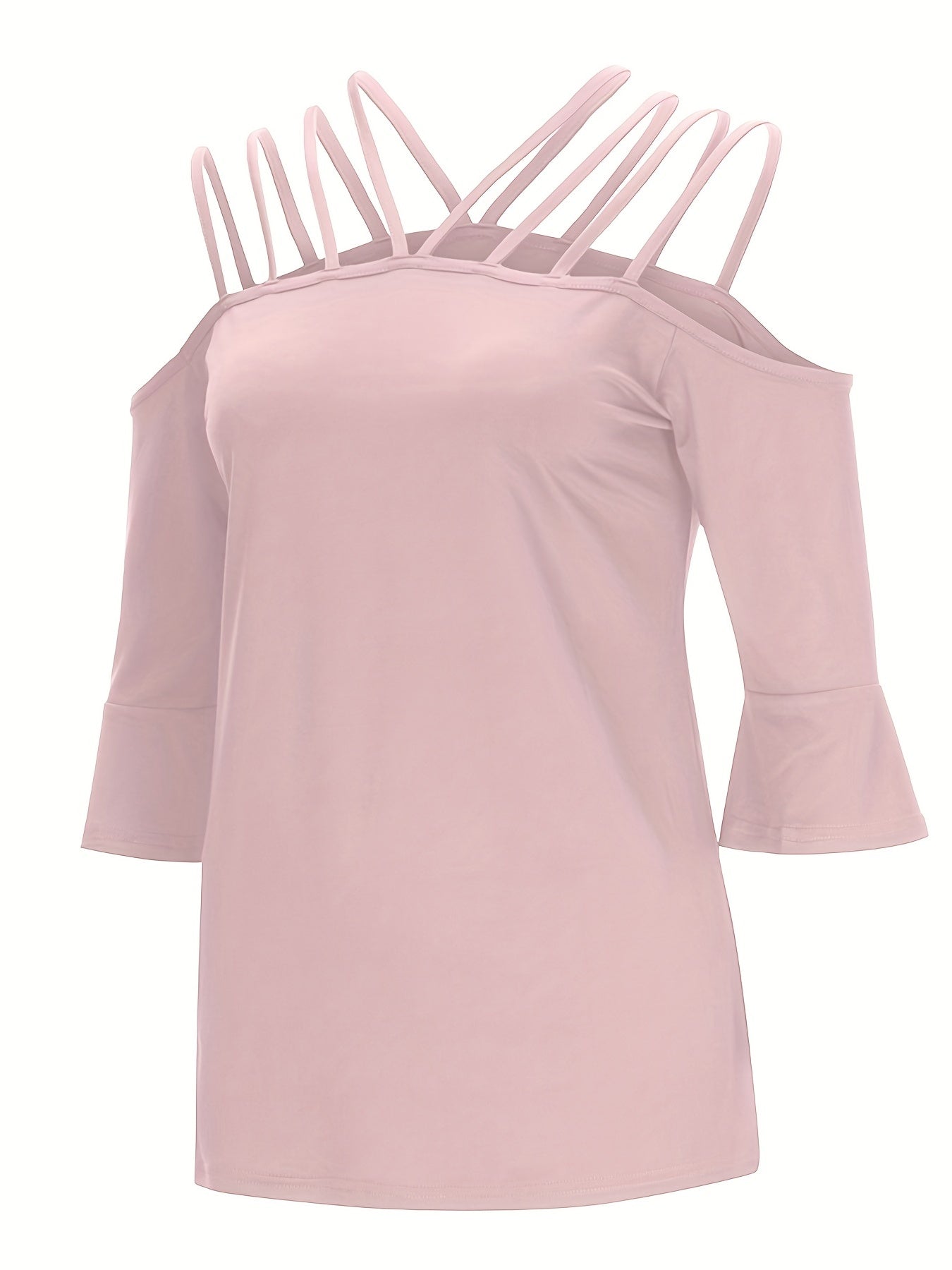 Full Size Cold Shoulder Three - Quarter Sleeve Blouse - GirlyBayShirtFull Size Cold Shoulder Three - Quarter Sleeve Blouse100100494127914SBlush PinkGirlyBayFull Size Cold Shoulder Three - Quarter Sleeve Blouse