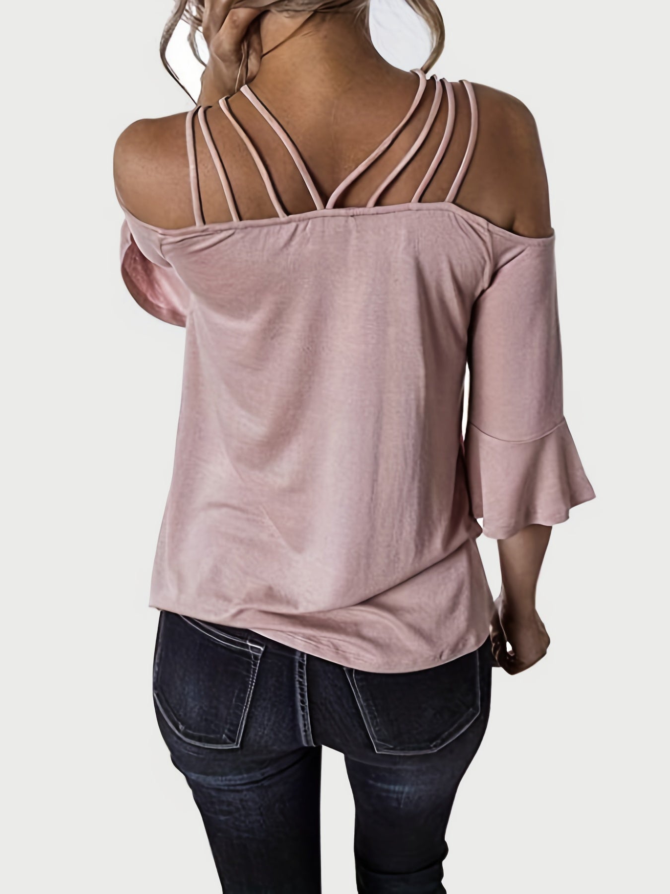 Full Size Cold Shoulder Three - Quarter Sleeve Blouse - GirlyBayShirtFull Size Cold Shoulder Three - Quarter Sleeve Blouse100100494127914SBlush PinkGirlyBayFull Size Cold Shoulder Three - Quarter Sleeve Blouse