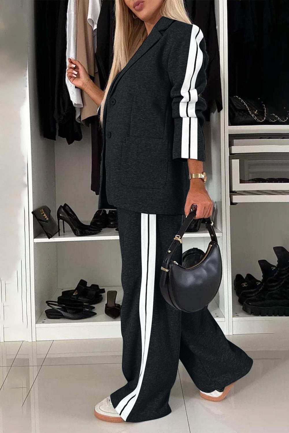 Full Size Contrast Lapel Collar Top and Pants Set - GirlyBayFull Size Contrast Lapel Collar Top and Pants Set100100243042551SBlackGirlyBayFull Size Contrast Lapel Collar Top and Pants Set