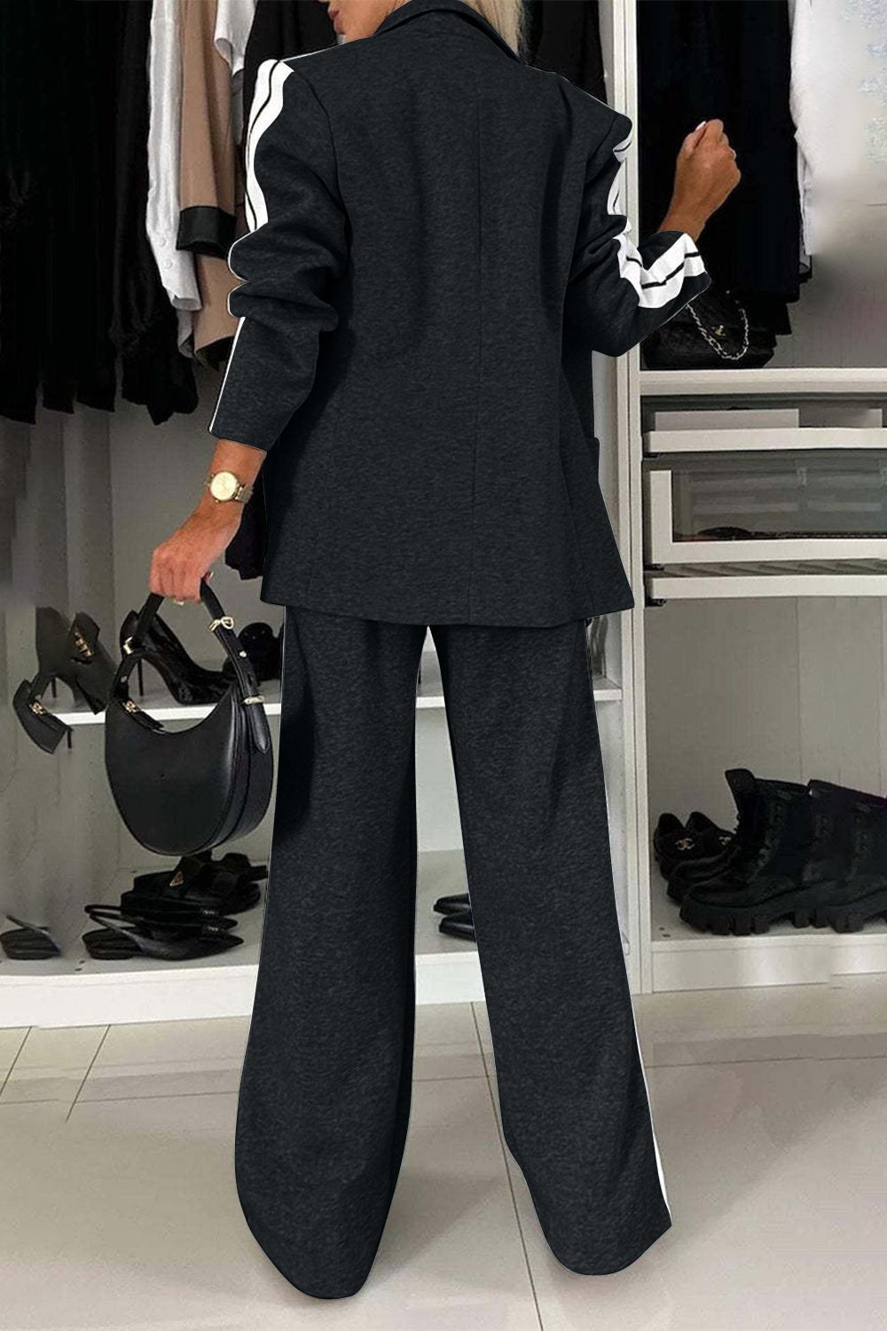 Full Size Contrast Lapel Collar Top and Pants Set - GirlyBayFull Size Contrast Lapel Collar Top and Pants Set100100243042551SBlackGirlyBayFull Size Contrast Lapel Collar Top and Pants Set