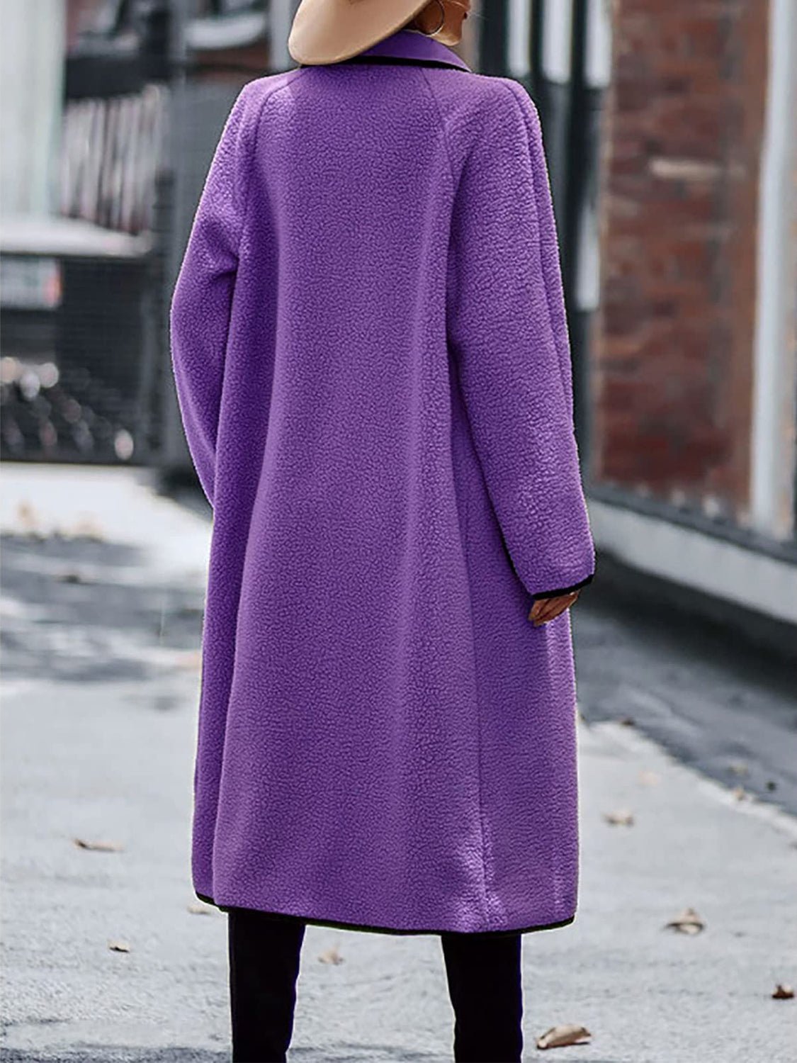 Full Size Contrast Trim Long Sleeve Coat with Pockets - GirlyBayOuterwearFull Size Contrast Trim Long Sleeve Coat with Pockets100100670781326SPurpleGirlyBayFull Size Contrast Trim Long Sleeve Coat with Pockets