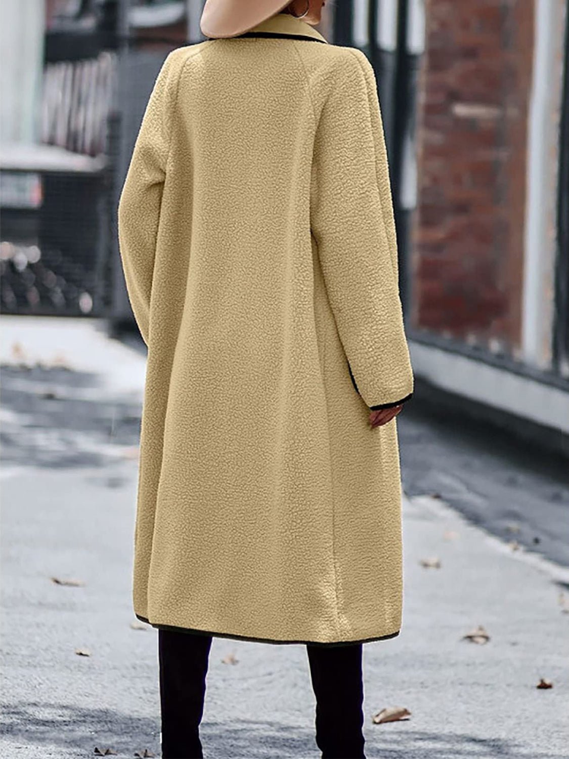 Full Size Contrast Trim Long Sleeve Coat with Pockets - GirlyBayOuterwearFull Size Contrast Trim Long Sleeve Coat with Pockets100100670781660SCamelGirlyBayFull Size Contrast Trim Long Sleeve Coat with Pockets