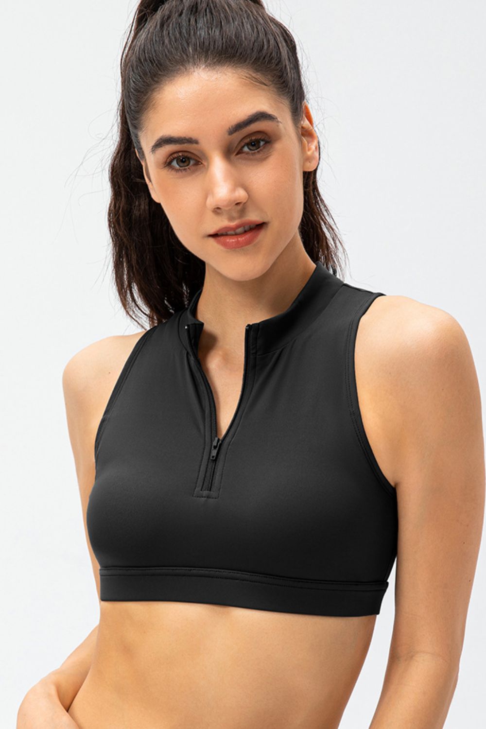 Full Size Cropped Cutout Back Zipper Front Active Tank Top - GirlyBayActivewearFull Size Cropped Cutout Back Zipper Front Active Tank Top100100304720325SBlackGirlyBayFull Size Cropped Cutout Back Zipper Front Active Tank Top