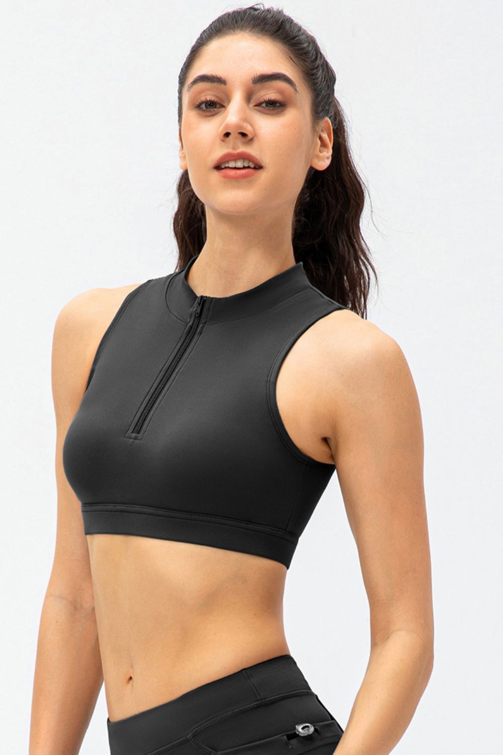 Full Size Cropped Cutout Back Zipper Front Active Tank Top - GirlyBayActivewearFull Size Cropped Cutout Back Zipper Front Active Tank Top100100304720325SBlackGirlyBayFull Size Cropped Cutout Back Zipper Front Active Tank Top